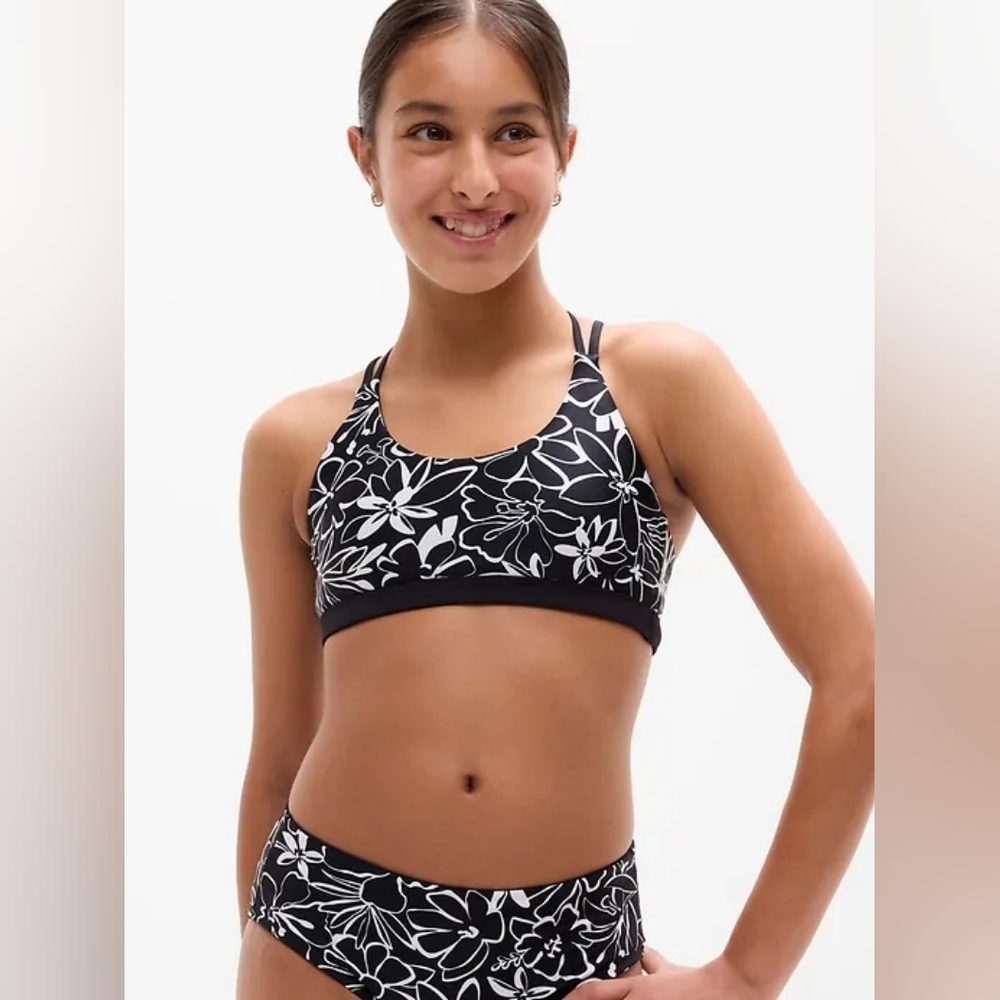 Athleta Girl Reversible Tie Dye/Camo Swimsuit
